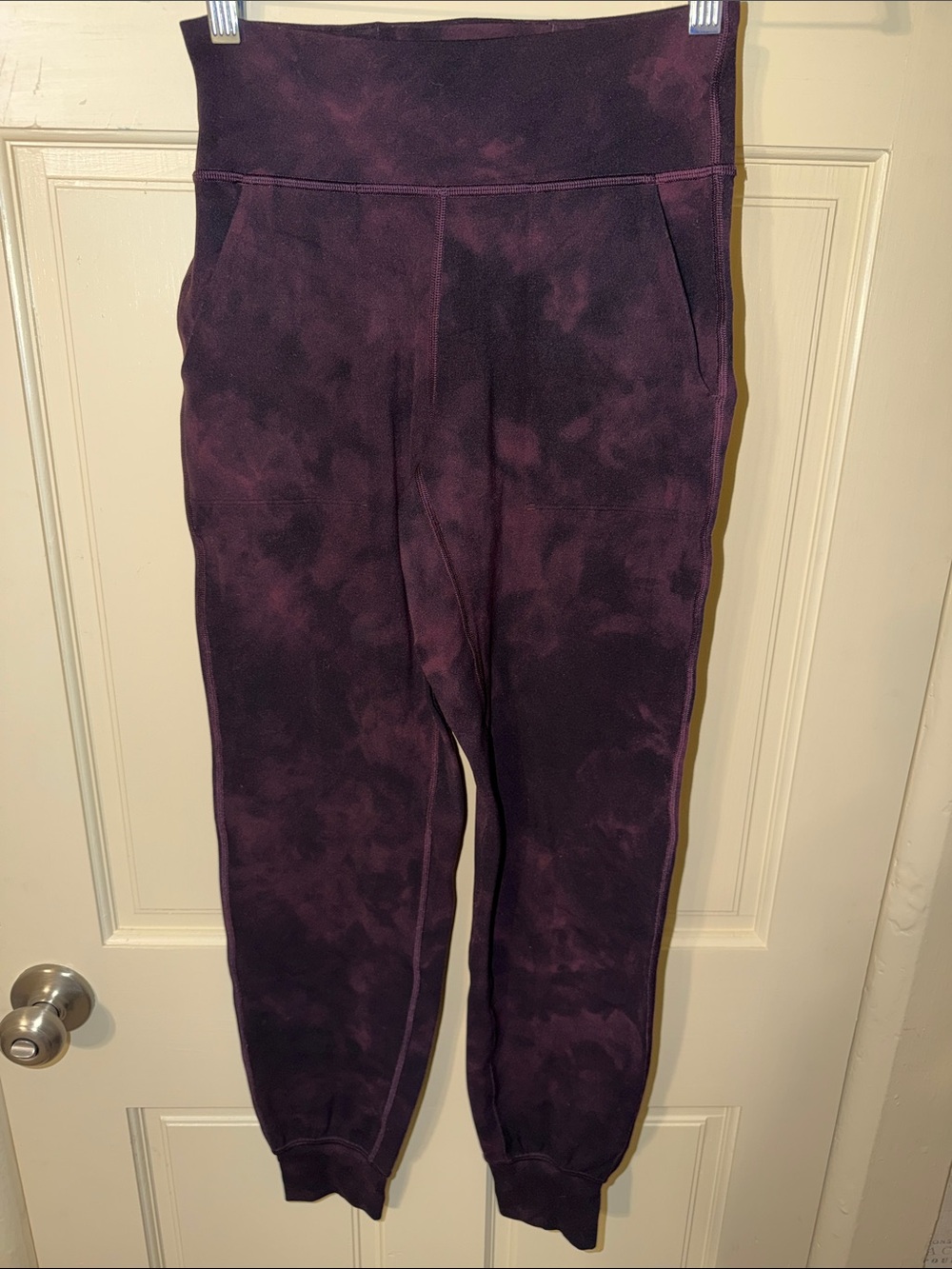 Lululemon Womens High-Waist Tie-Dye Joggers - Purple